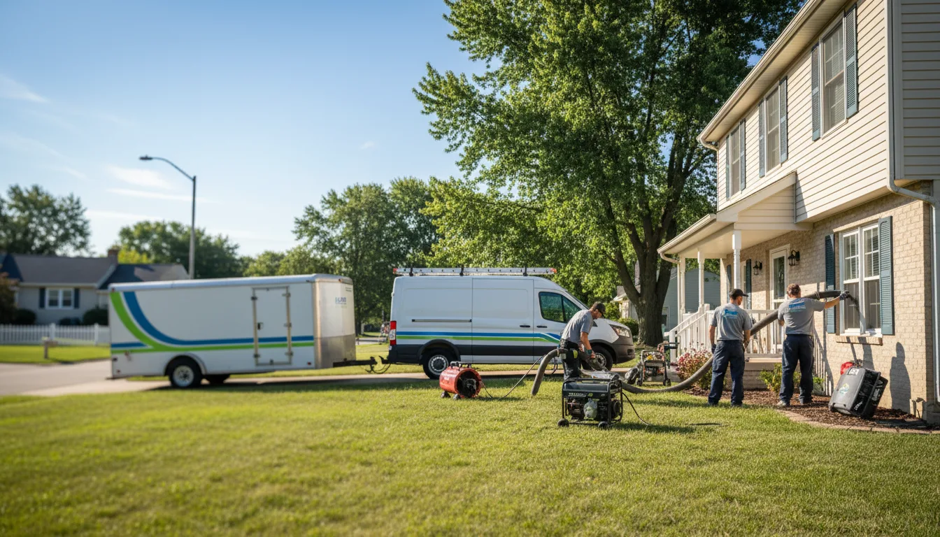 Flooded Basement Restoration And Cleanup With Repair in Black Creek, WI near me